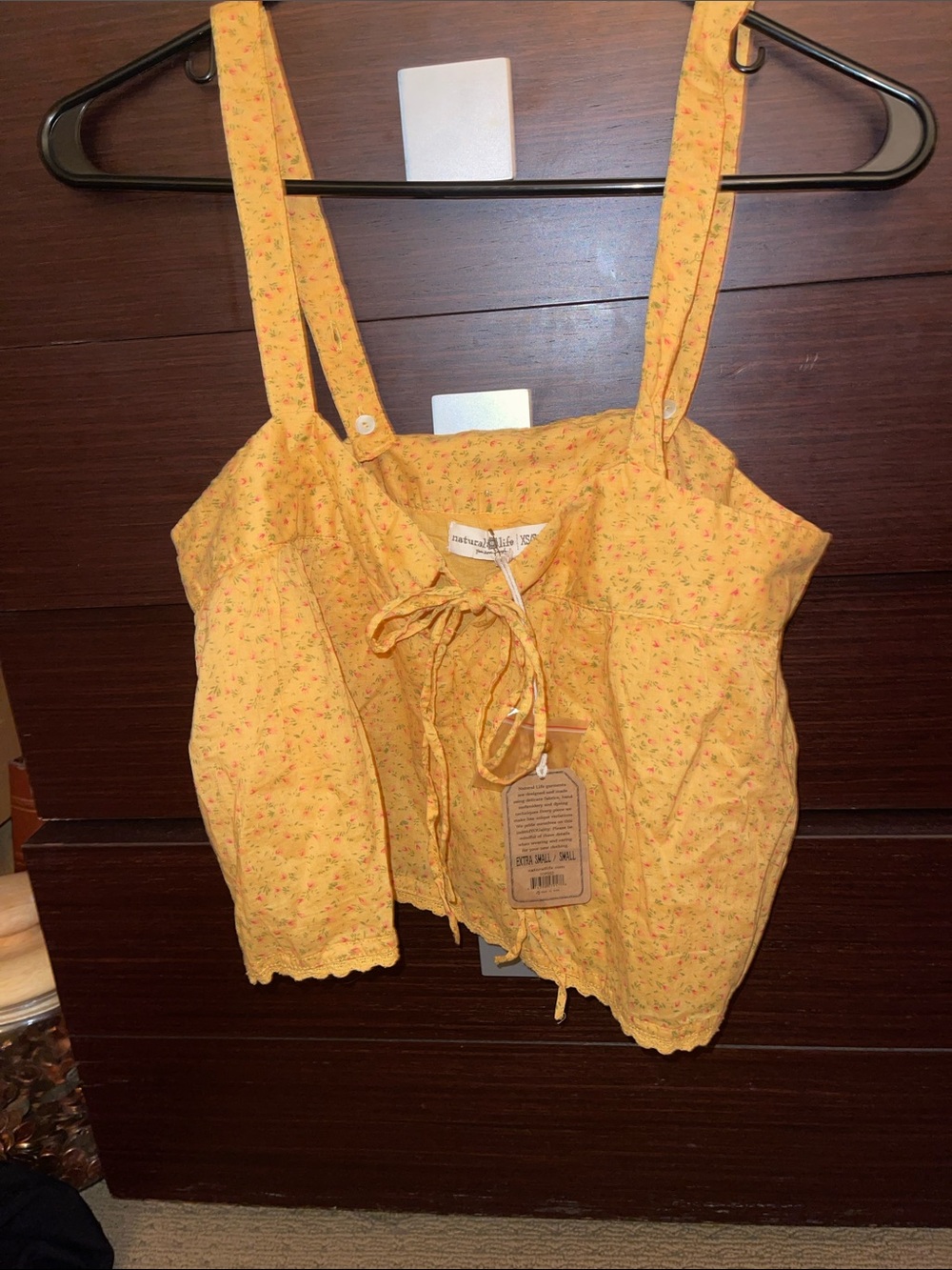 Natural life, yellow tank with flowers